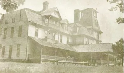 The three-story Victorian Signal Hotel with towers and porches